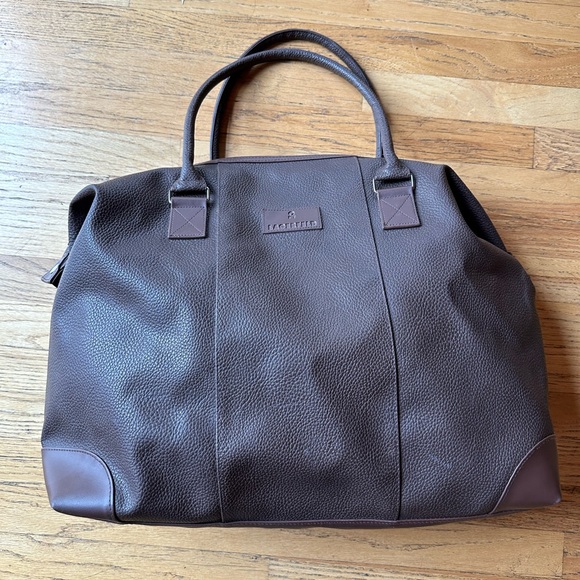 Lagerfeld brown vegan leather overnight bag - Picture 2 of 16